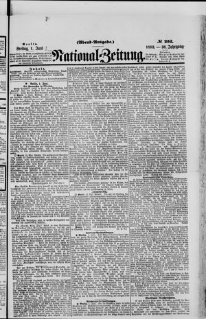 Nationalzeitung vom 01.06.1883