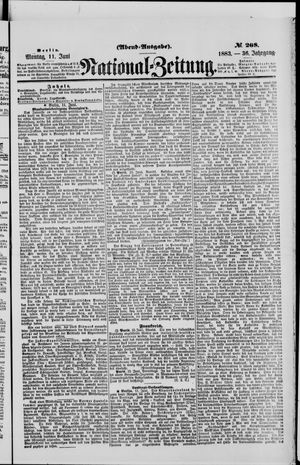 Nationalzeitung vom 11.06.1883