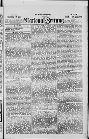 Nationalzeitung vom 12.06.1883
