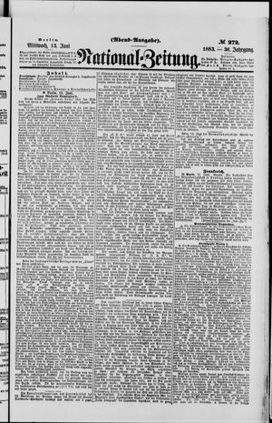 Nationalzeitung vom 13.06.1883