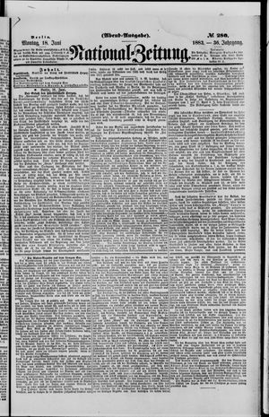 Nationalzeitung vom 18.06.1883