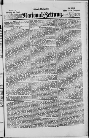 Nationalzeitung vom 19.06.1883