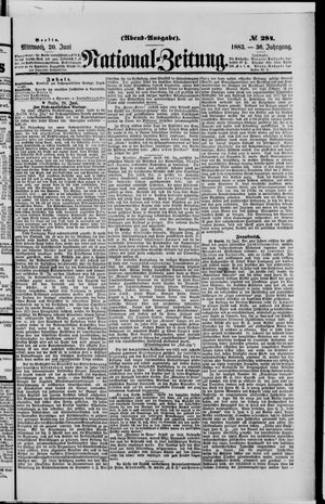 Nationalzeitung vom 20.06.1883