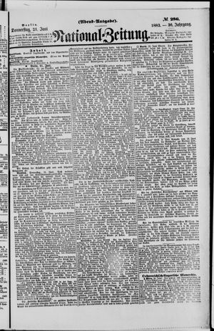 Nationalzeitung on Jun 21, 1883