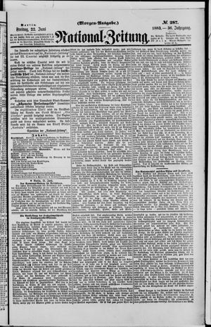 Nationalzeitung vom 22.06.1883