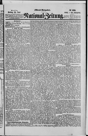 Nationalzeitung vom 22.06.1883
