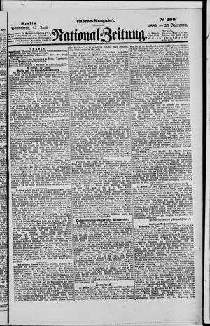 Nationalzeitung vom 23.06.1883