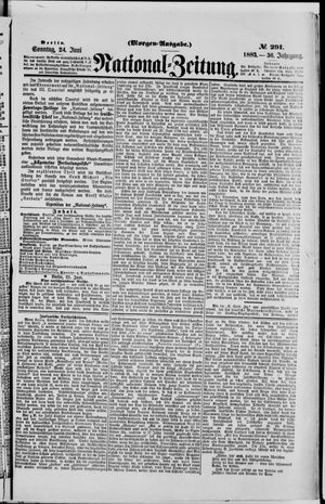 Nationalzeitung vom 24.06.1883