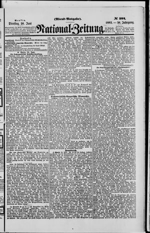 Nationalzeitung on Jun 26, 1883