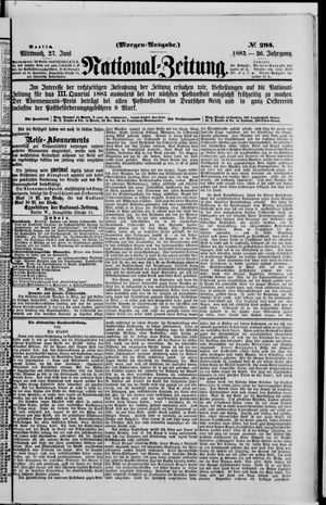 National-Zeitung vom 27.06.1883