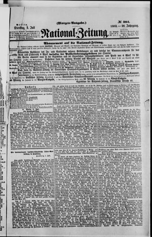 Nationalzeitung on Jul 3, 1883