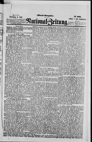 Nationalzeitung vom 03.07.1883