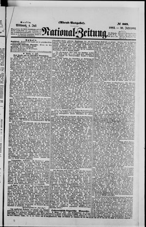 Nationalzeitung vom 04.07.1883