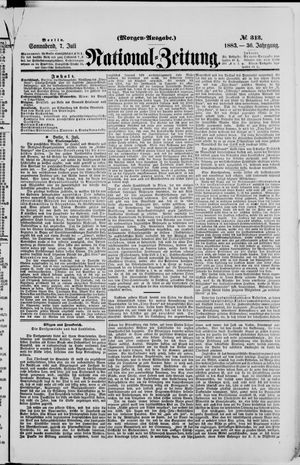 Nationalzeitung on Jul 7, 1883
