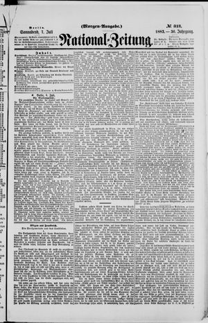 Nationalzeitung vom 07.07.1883