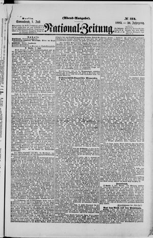 Nationalzeitung vom 07.07.1883