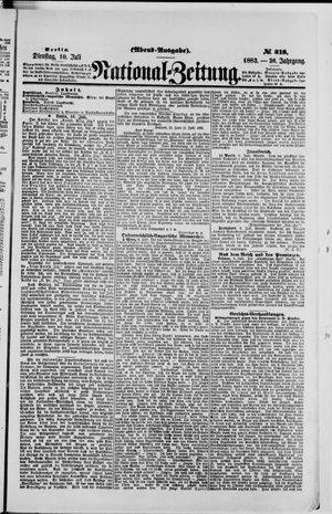 Nationalzeitung on Jul 10, 1883