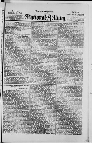 Nationalzeitung vom 11.07.1883