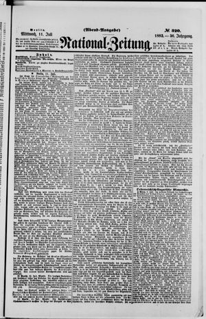 Nationalzeitung vom 11.07.1883