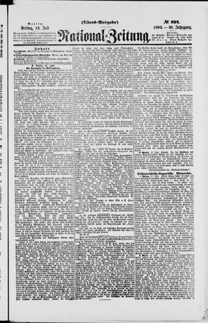 Nationalzeitung vom 13.07.1883
