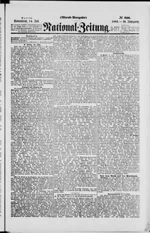 National-Zeitung vom 14.07.1883