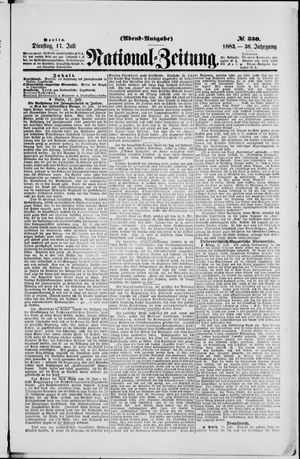 Nationalzeitung on Jul 17, 1883