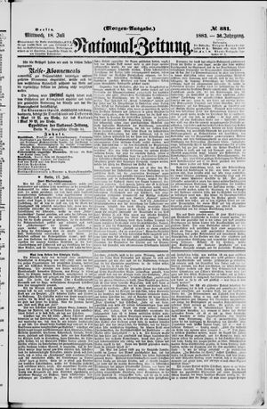 Nationalzeitung vom 18.07.1883