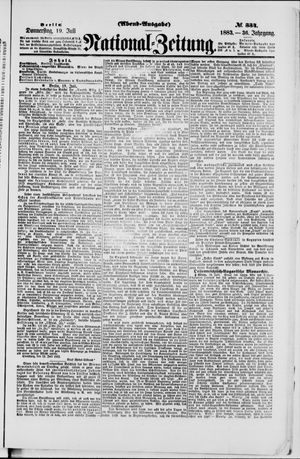 Nationalzeitung on Jul 19, 1883