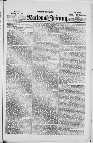 National-Zeitung vom 20.07.1883