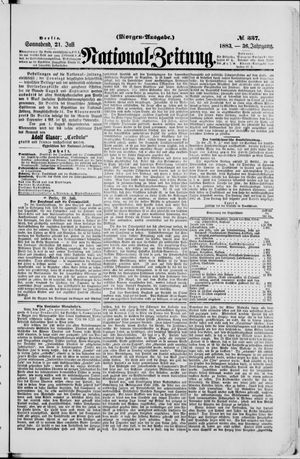 Nationalzeitung on Jul 21, 1883