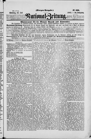 Nationalzeitung on Jul 22, 1883