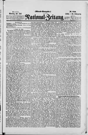 Nationalzeitung vom 23.07.1883