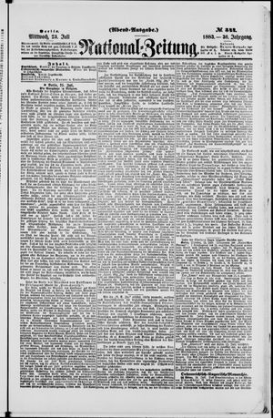 Nationalzeitung on Jul 25, 1883