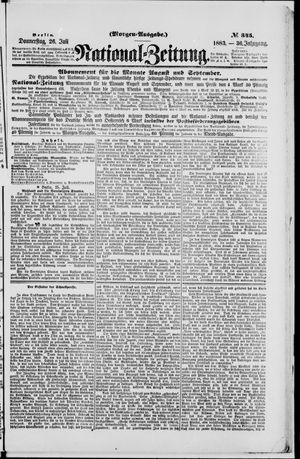 Nationalzeitung vom 26.07.1883