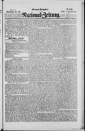 Nationalzeitung on Jul 28, 1883