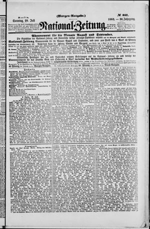 Nationalzeitung vom 29.07.1883
