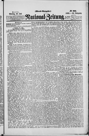Nationalzeitung on Jul 30, 1883