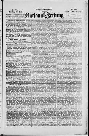 Nationalzeitung vom 31.07.1883