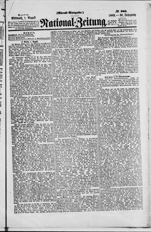 Nationalzeitung on Aug 1, 1883