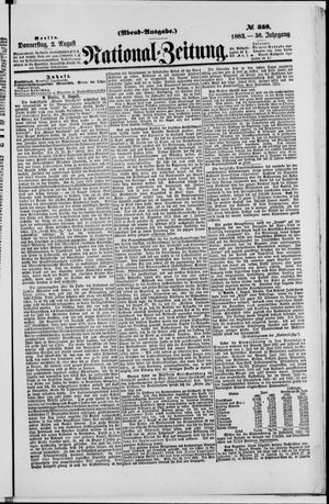 National-Zeitung on Aug 2, 1883