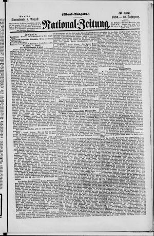 National-Zeitung vom 04.08.1883