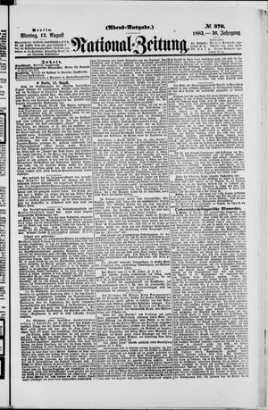 National-Zeitung vom 13.08.1883