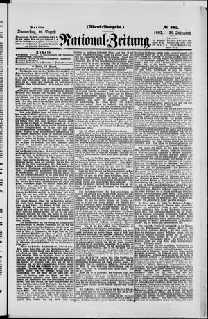 National-Zeitung on Aug 16, 1883