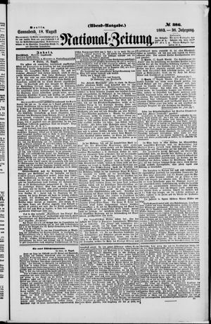 National-Zeitung vom 18.08.1883