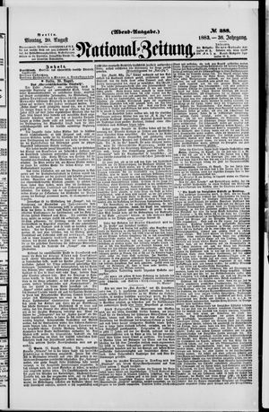 National-Zeitung vom 20.08.1883