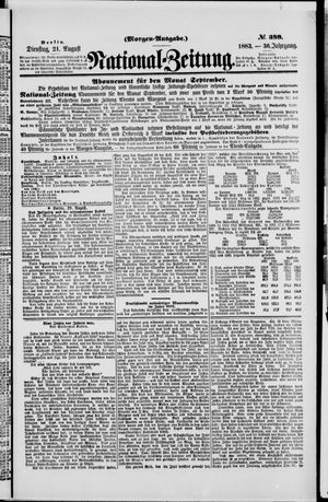 National-Zeitung vom 21.08.1883
