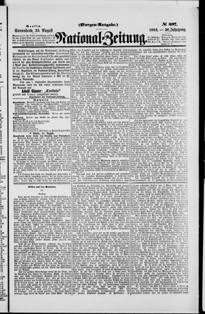 Nationalzeitung vom 25.08.1883