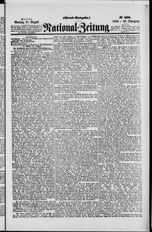 National-Zeitung vom 27.08.1883