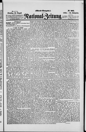 National-Zeitung vom 28.08.1883