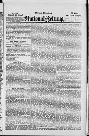 National-Zeitung vom 29.08.1883